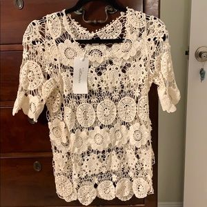 Crochet lace top